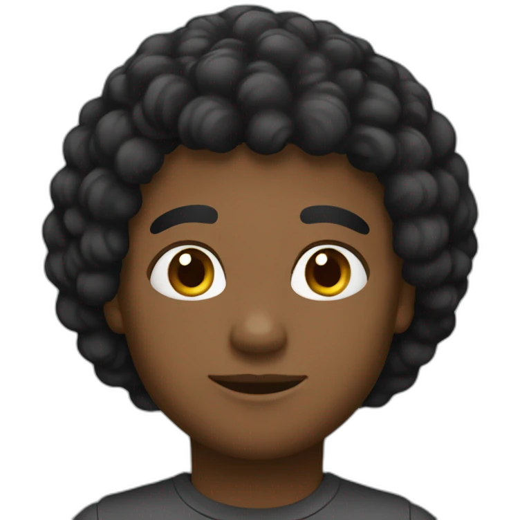 Pelo negro emoji