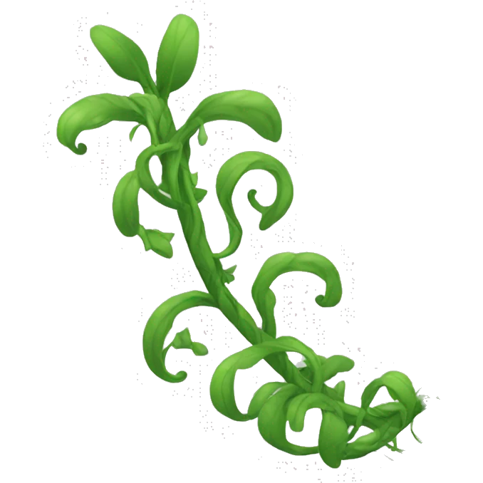 long straight winding plant vines emoji