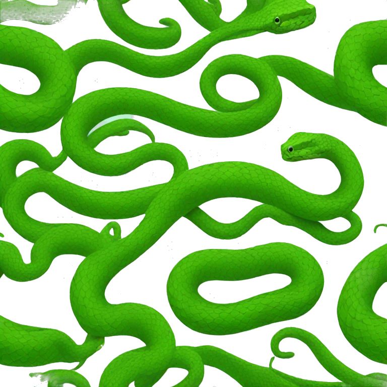green snake emoji