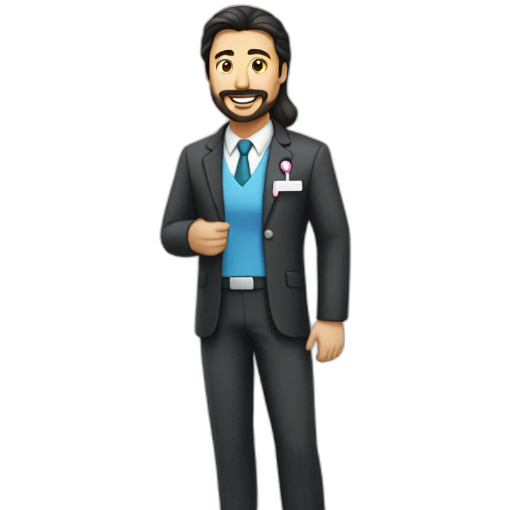 an middle age trimmed beard business suit and open bible, with wife asian age 55 dark hair nurse uniform nurse caphusband executive caucasi emoji
