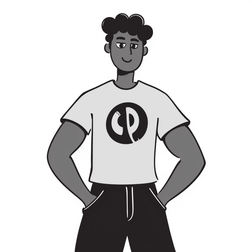 Big strong Black man with broad shoulders and a confident stance emoji