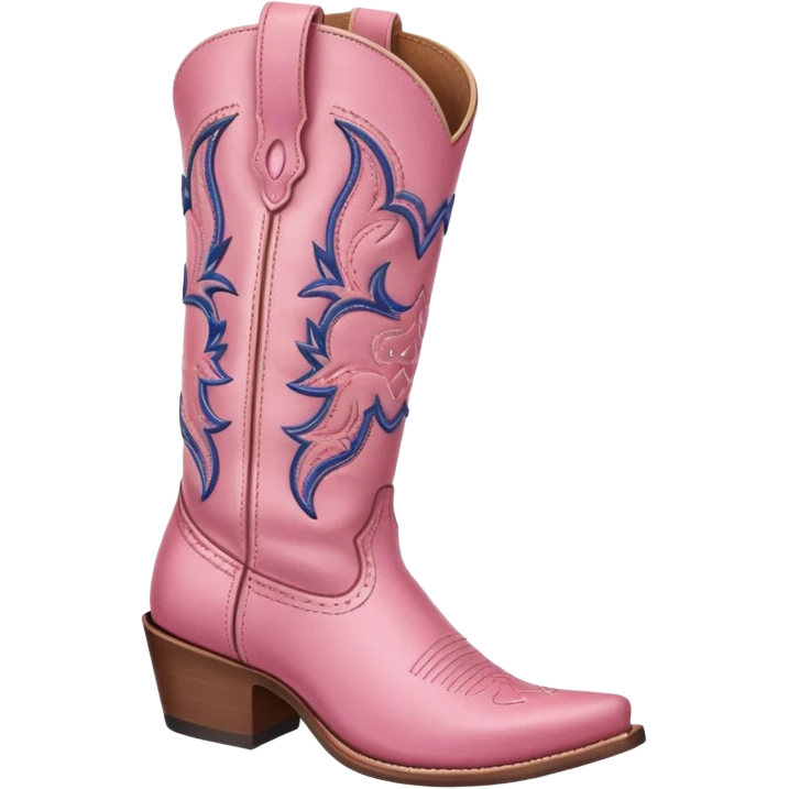 pink cowboy boots emoji