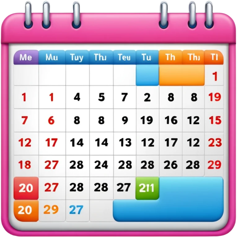 calendar schedule emoji