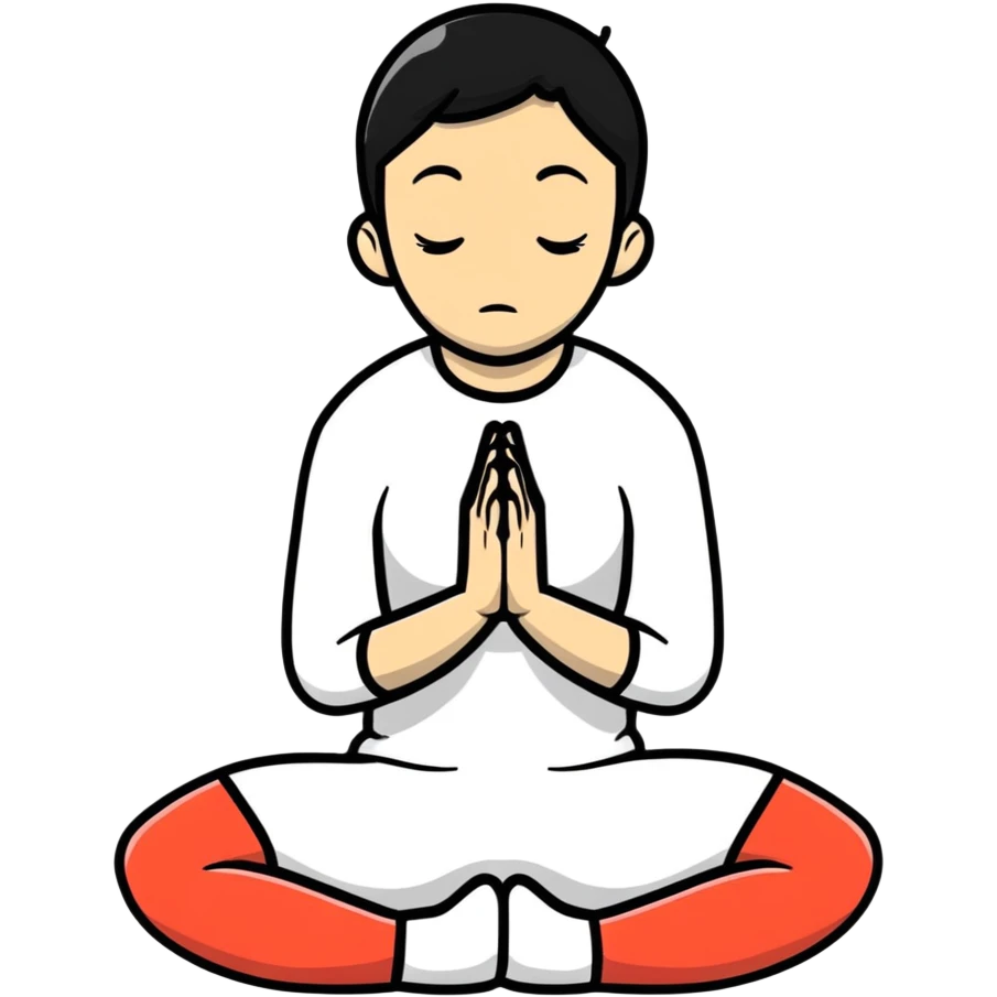 person on their knees begging with hands clasped together and pleading expression emoji