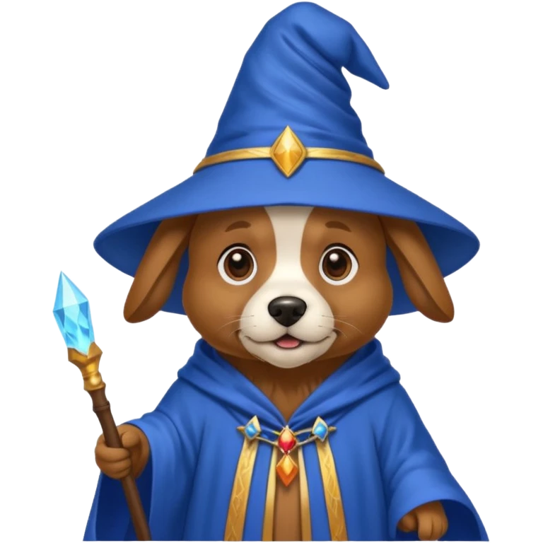 Dog wizard emoji