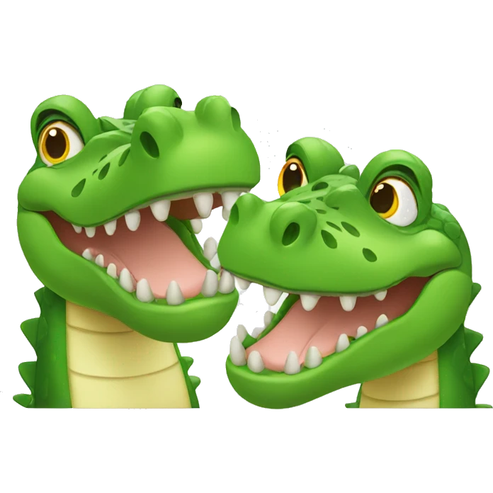 Two crocodile  emoji