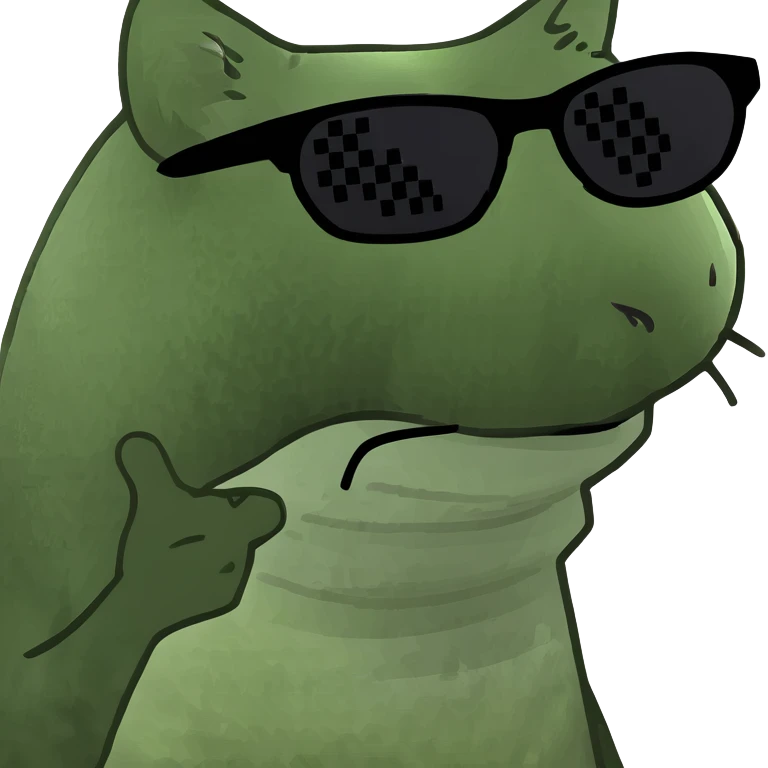 Cat with sunglasses emoji