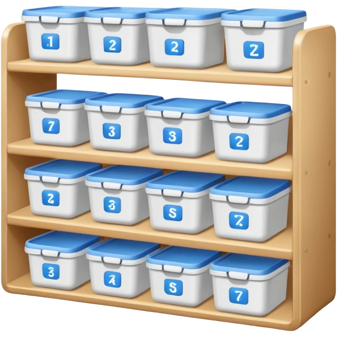 shelf organized household storage emoji
