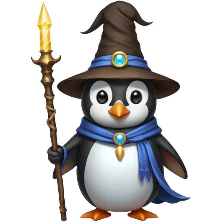 Penguin Wizard emoji
