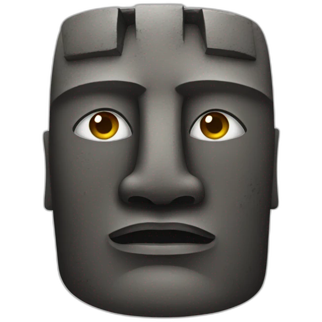 moai face profil emoji