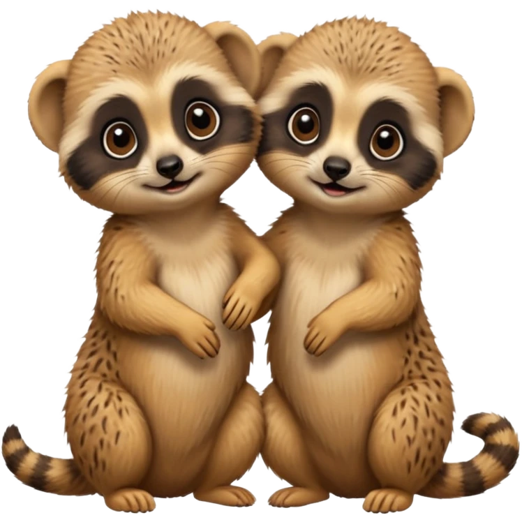 Baby meerkats doing funny activities  emoji