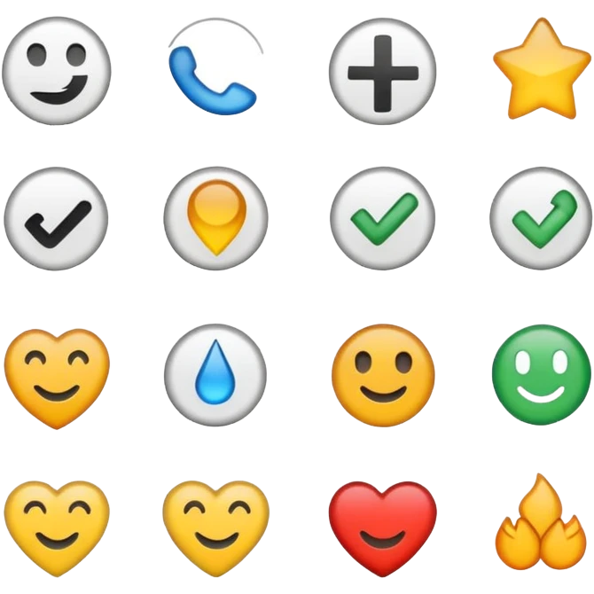 symbol set icon emoji