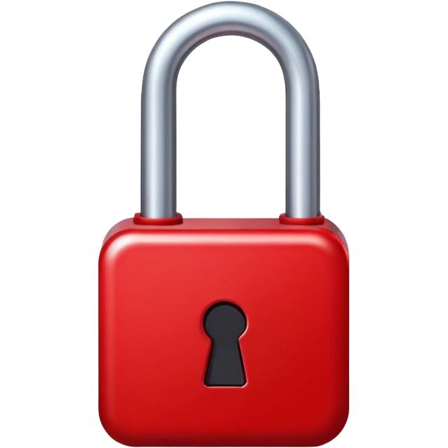 red Lock emoji