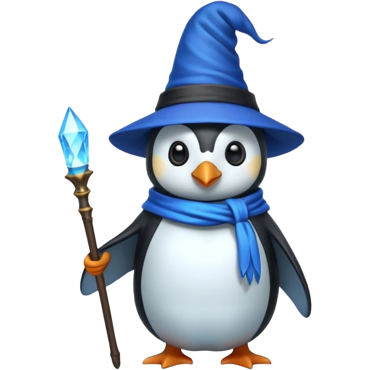 Penguin Wizard emoji
