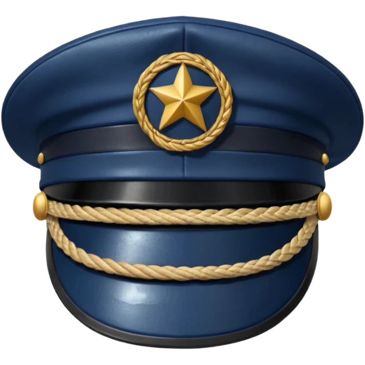 captain hat closeup alone low detail emoji
