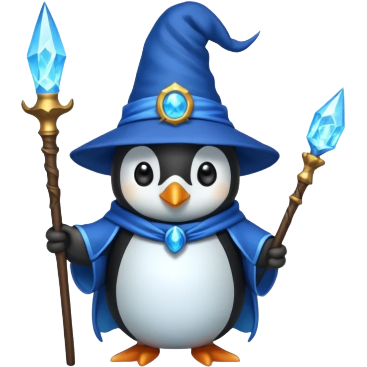 Penguin Wizard emoji