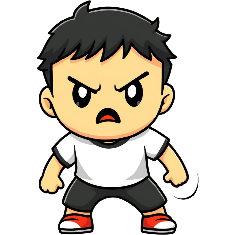 Kid very angry  emoji