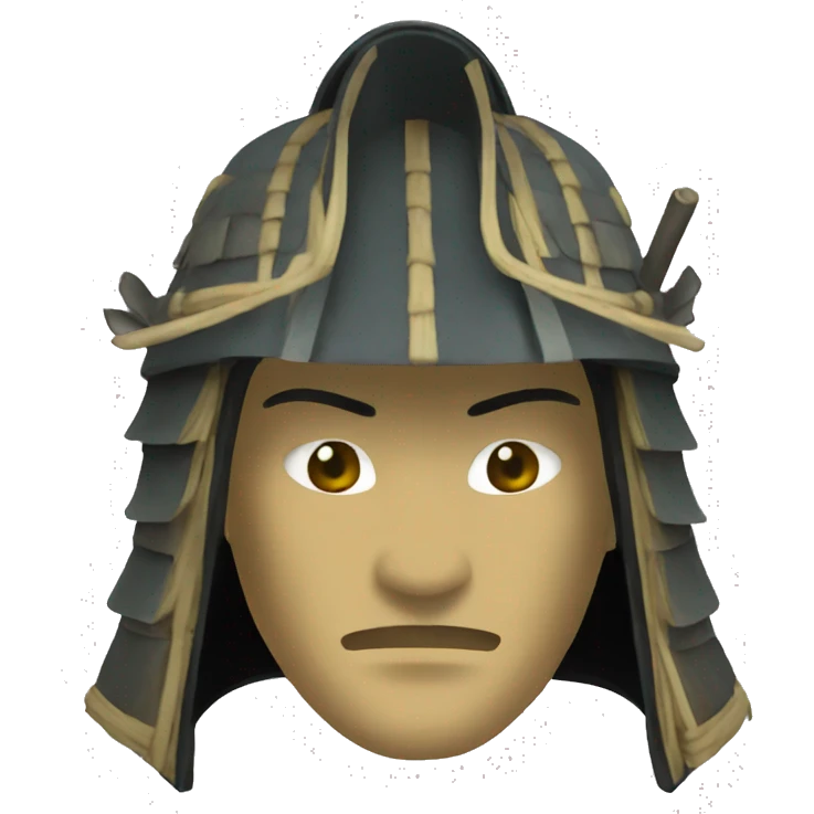 empty samurai helmet emoji