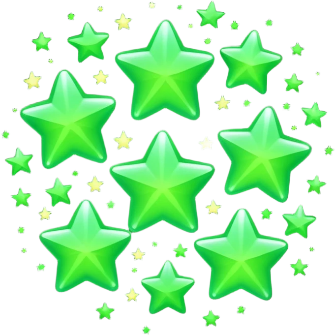 estrelas verds emoji