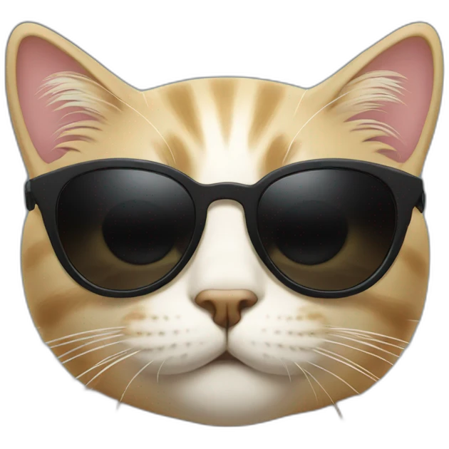 cat with black sunglasses emoji