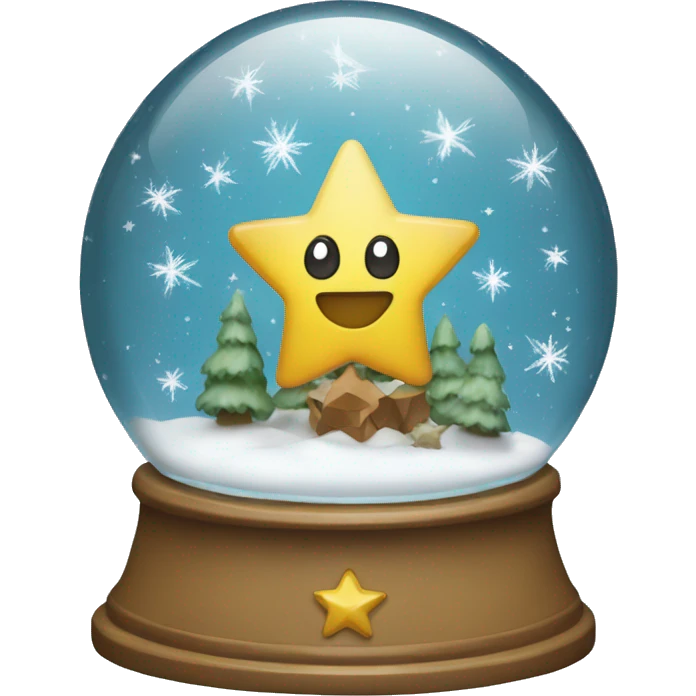 Star snow globe emoji
