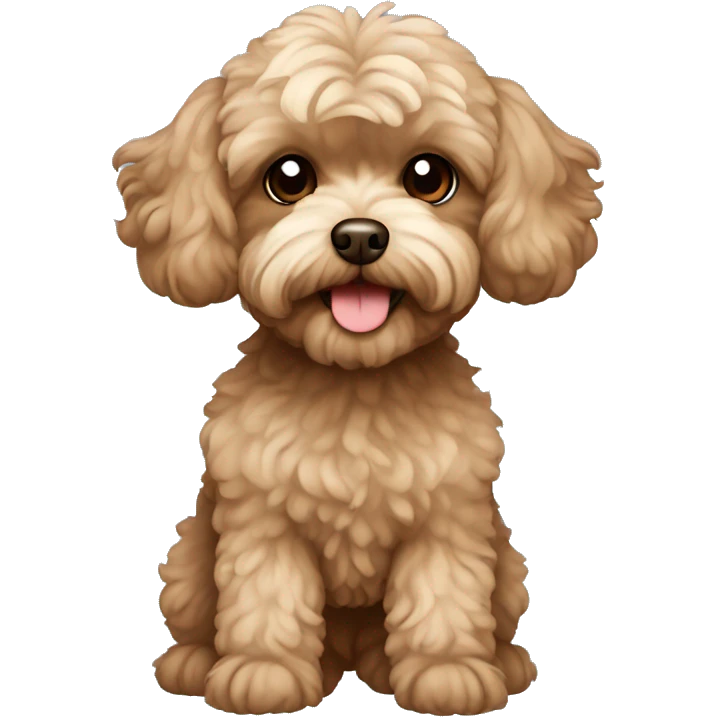 brown maltipoo  emoji