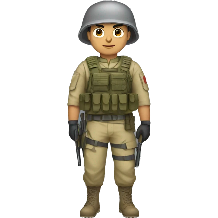 Turkish modern soldier emoji