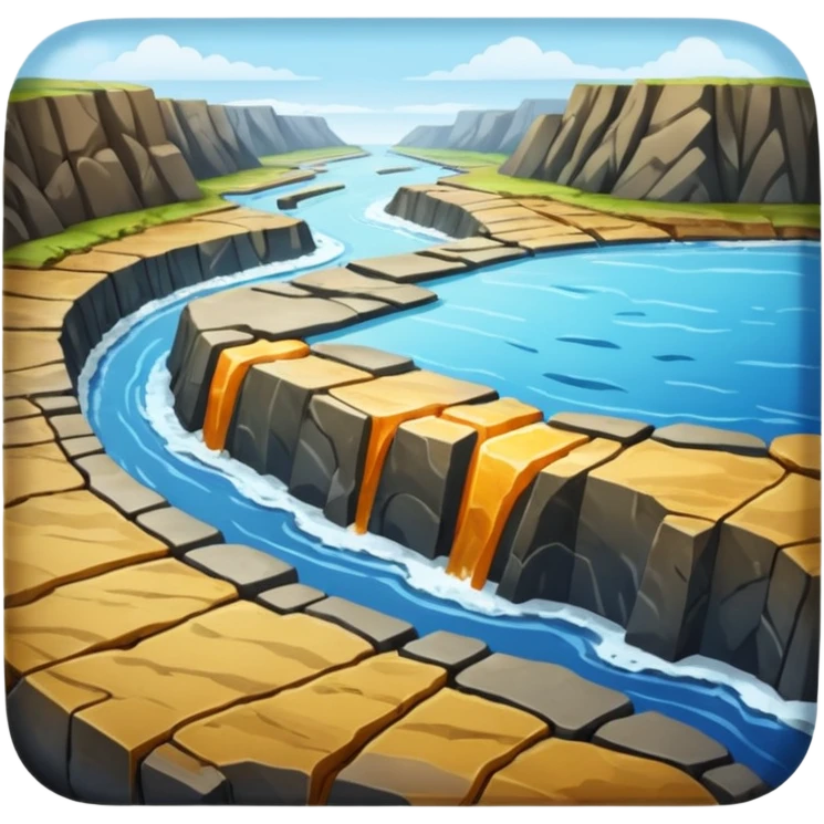 continental plates sliding past one another  emoji