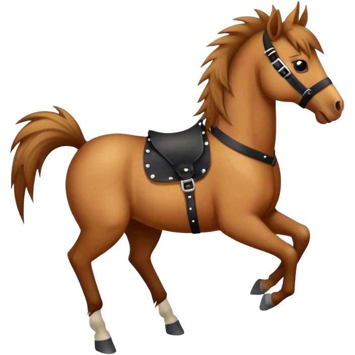 horse with a punk hairstyle emoji