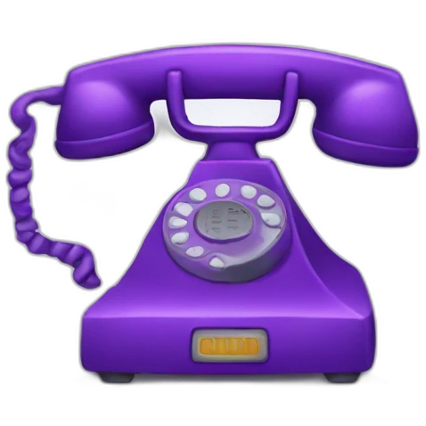 purple phone emoji