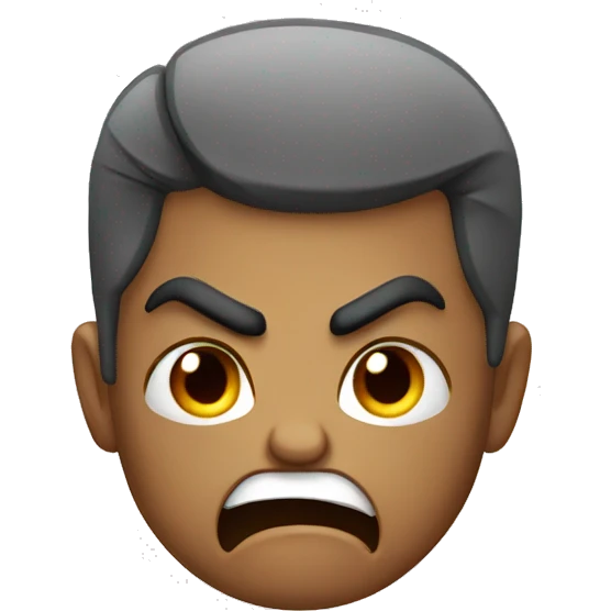 very angry emoji