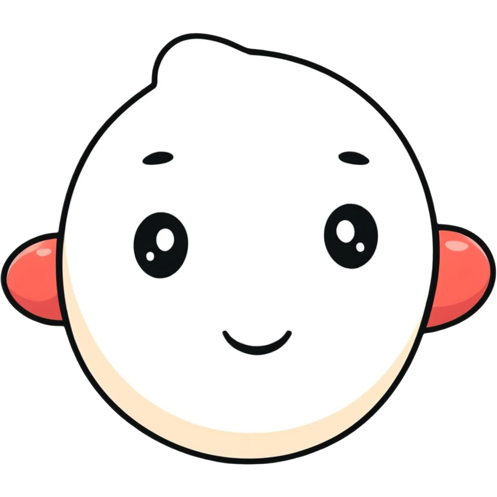cartoon sticker of a lusty face with exaggerated expression emoji