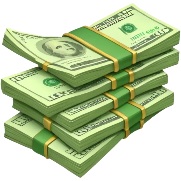 Falling value of the dollar emoji