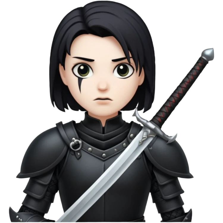 Goth warrior emoji