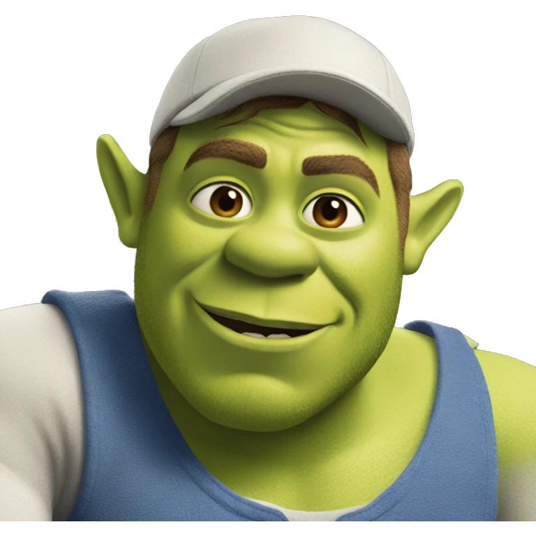 Shrek on cruise ship emoji
