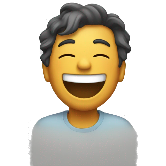 Laughing in bed emoji