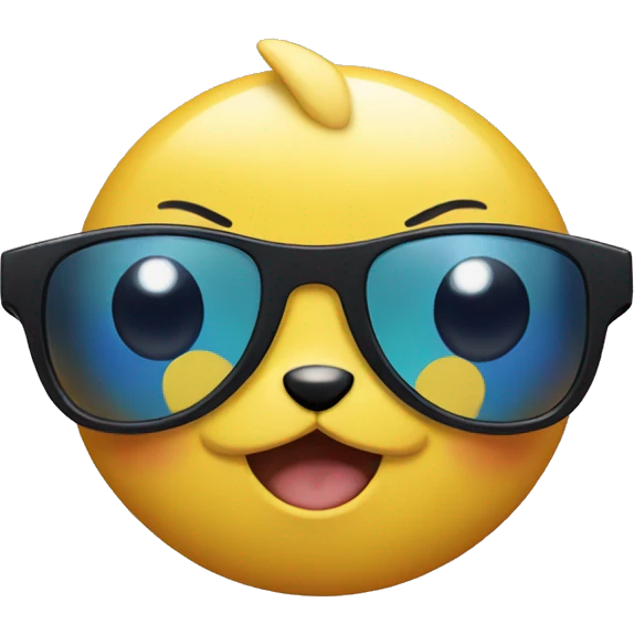 pokemon with sun glasses emoji