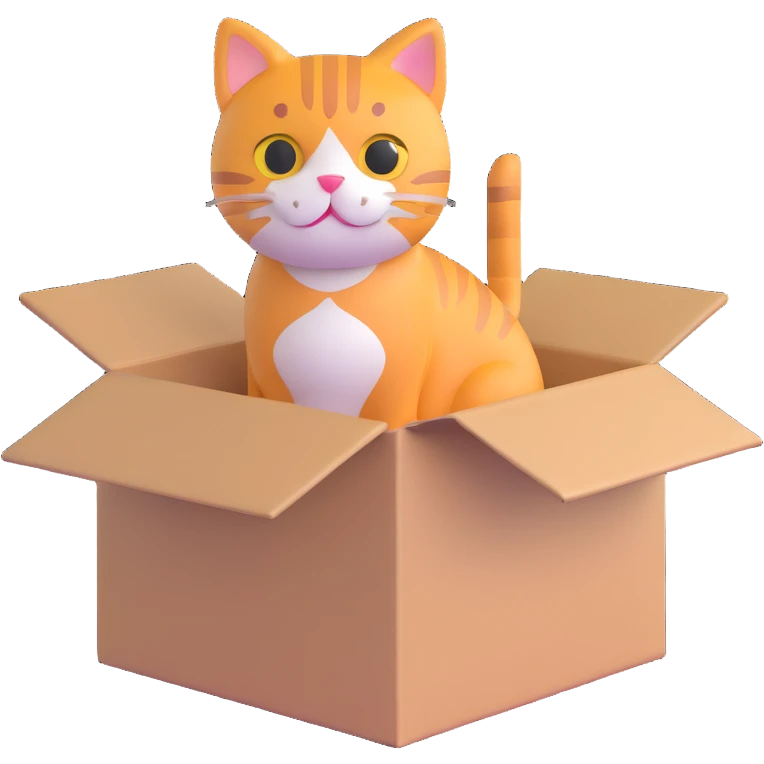 cat in a box emoji