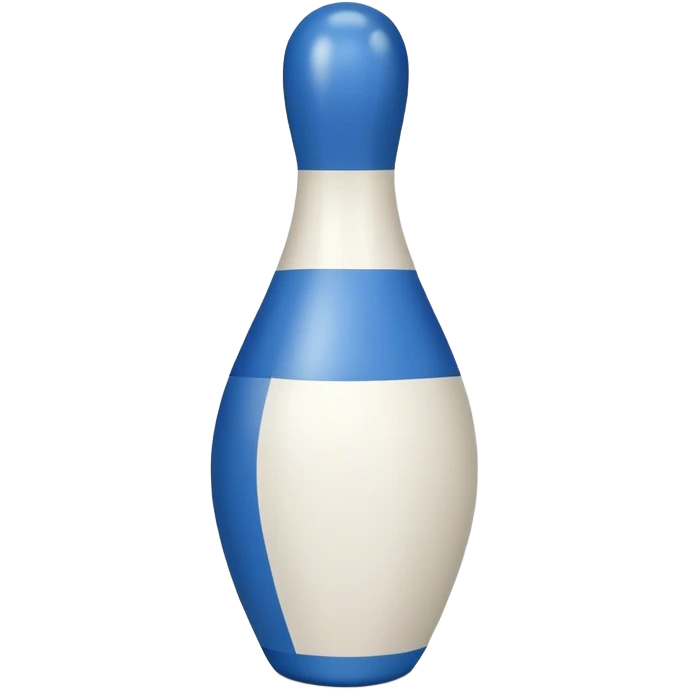Blue bowling pin emoji