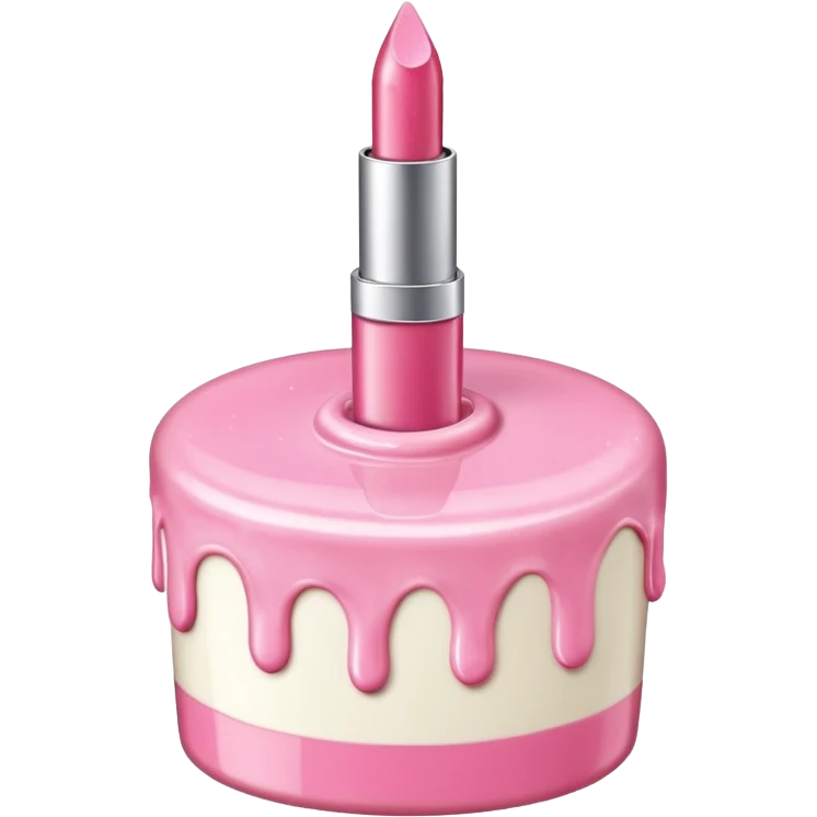 Birthday cake lipgloss  emoji