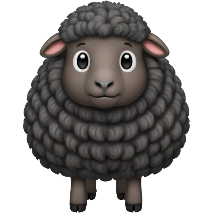 Black sheep emoji