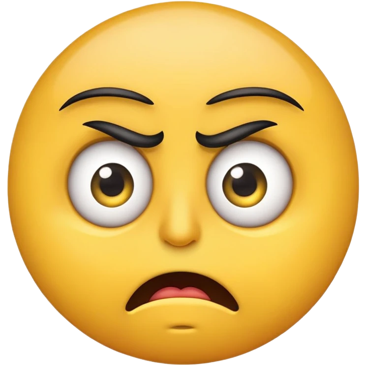 Disgusted emoji with lashes emoji