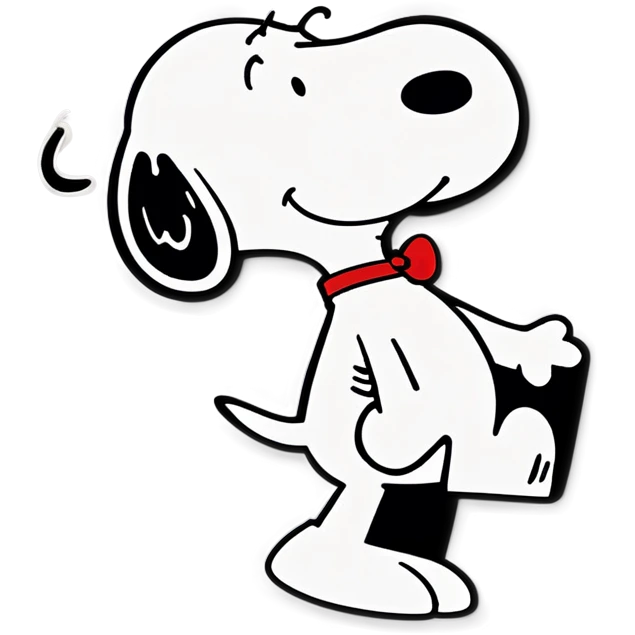 Snoopy dancing emoji
