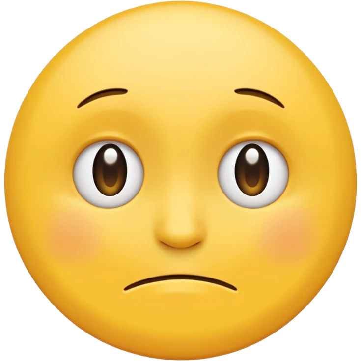 make a classic yellow circle emoji based on this phrase "I have felt anxious about my futere since the start of the year" emoji