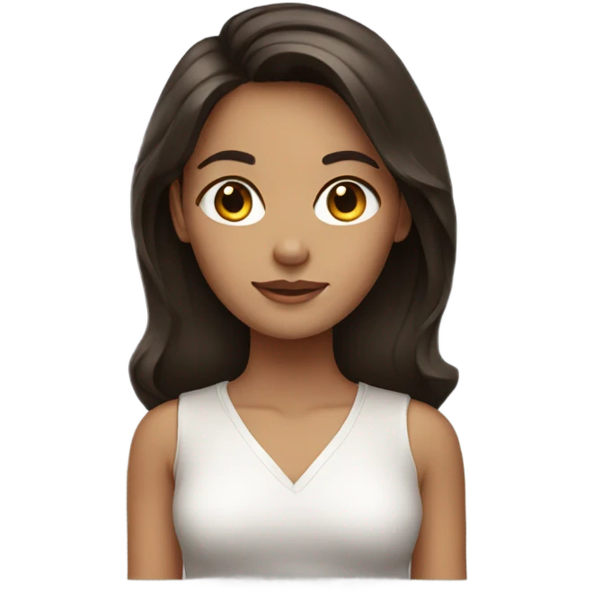 brunette girl  emoji