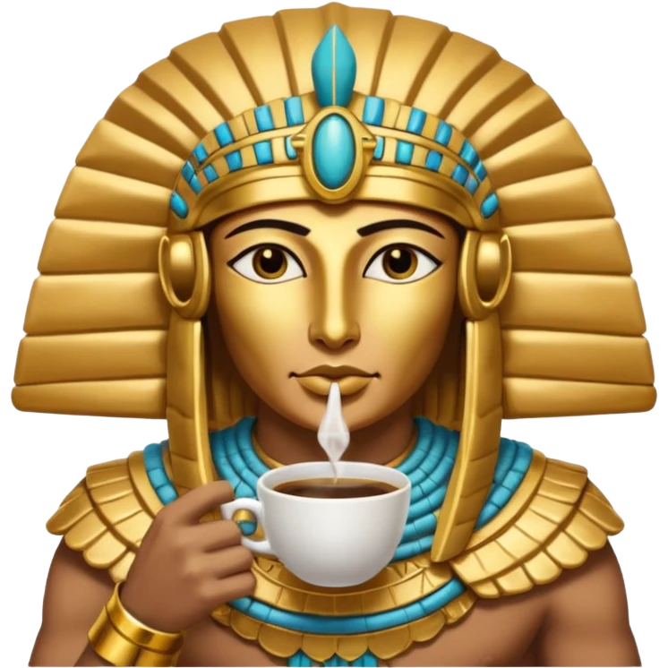 Horus drink coffee emoji