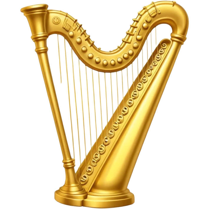 Golden harp  emoji