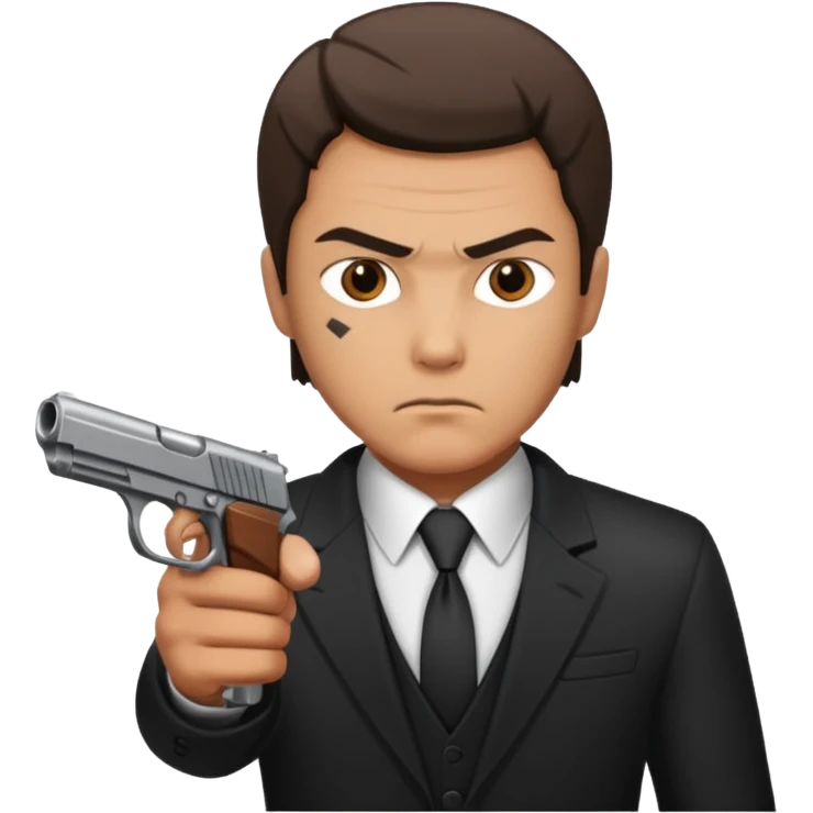 hitman with pistol emoji