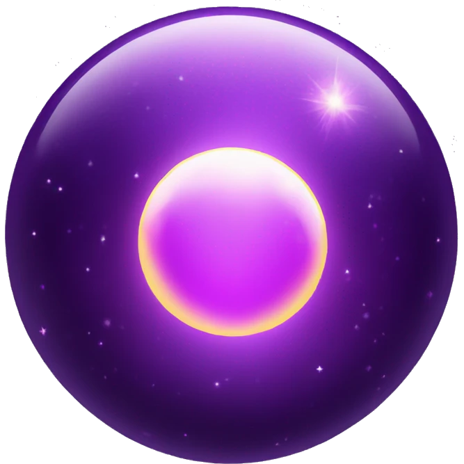 Purple magical orb sphere emoji