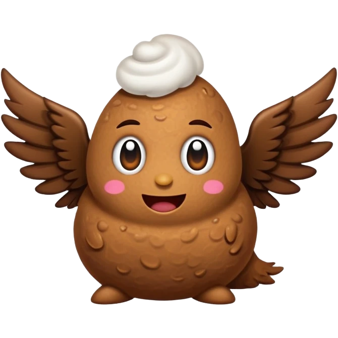 poop with wings emoji